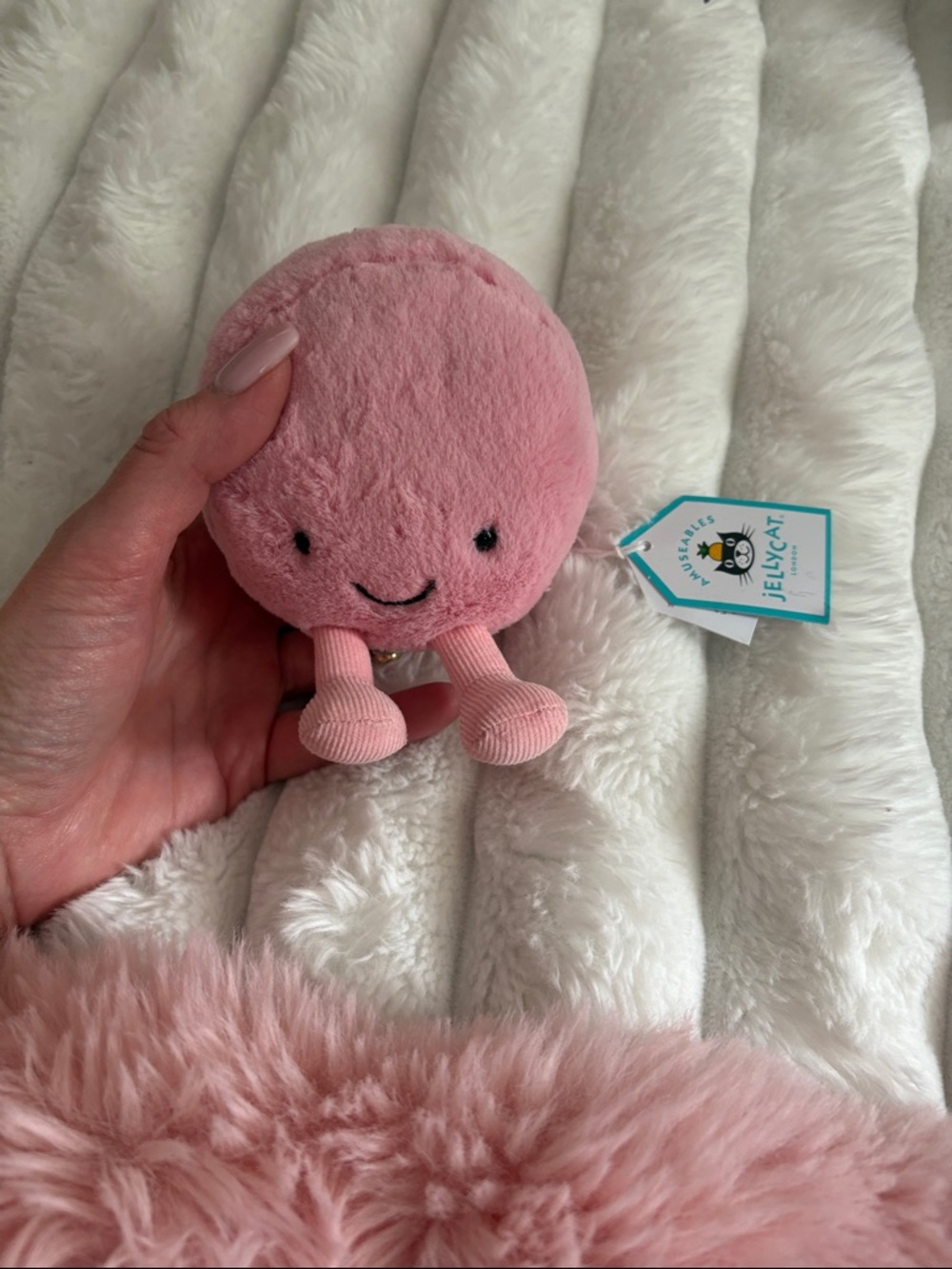 Jellycat Blush Pink Plush Octopus Charm